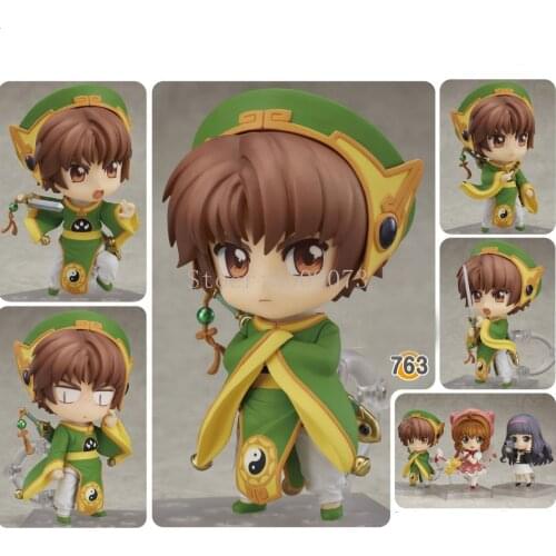 10cm Card Captor SAKURA Anime Figure Li Syaoran 763# Kinomoto Sakura PVC Action Figure Toys Collection Model Doll Gift