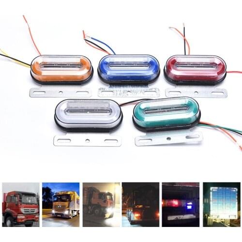 Truck/Lori LED Side Lamp 24V Round/Oval Colorful Side Marker Lamp