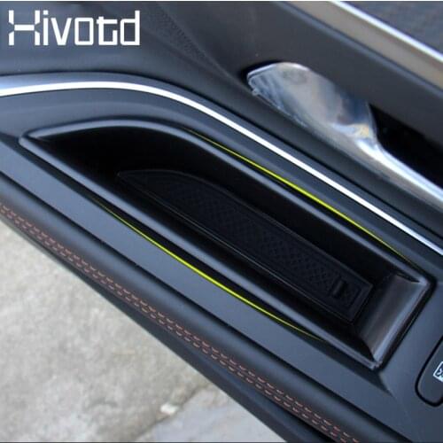 Hivotd for peugeot 3008 GT/ 5008 GT 2021-2017 Car Front Door storage Box Cover Trim Organizer Interior Accessories car styling