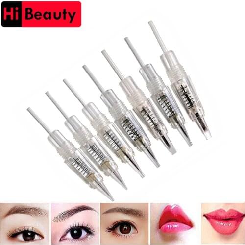 10pcs/lot Disposable Screw Tattoo Needle Cartridge For Premium Charmant Permanent Tattoo Machine 1RL 1D 2RL 3RL 3F 5RL 5F 7RL 7F