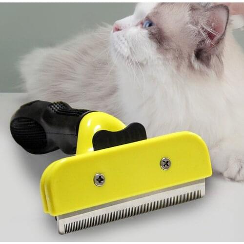 Pet Puppy Comb Grooming Tool Hair Clipper Cleaning Non Slip Comb Teddy Golden Retriever Dog Hair Removal Brushes Accessories