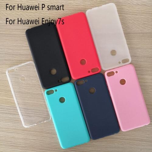 Huawei P smart 5.65inch Matte Rubber bumper Silicone TPU soft case for Huawei Psmart P smart 2017 2018 Ultra thin cover case