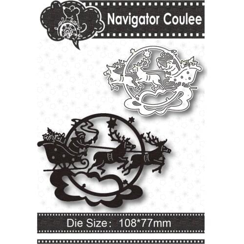 Santa Claus Metal Cutting Die Deer Scrapbook Stamping Clear Stamp Decoration Creative Embossing DIY Craft New Arrival 2021