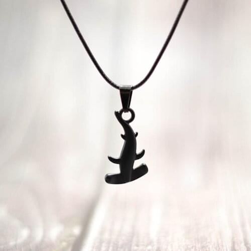 2021 Trendy Monk Shark Necklace Homme Environmental Protection Marine Animal Necklace 60cm Long Beach Pendant Necklace Men Gift