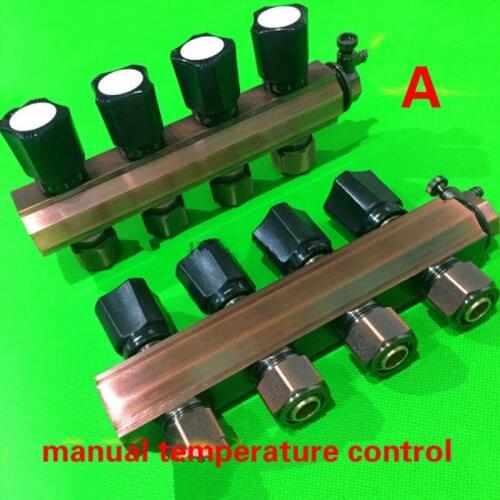 Flooring heating manifold Automatic temperature control intelligent water manifold brass manifold for 1/2 pex