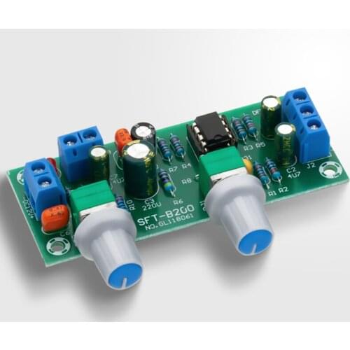 Single Power Supply 12V Subwoofer Pre-board Low-pass Filter Pre-amplification Circuit Non-amp Audio Box