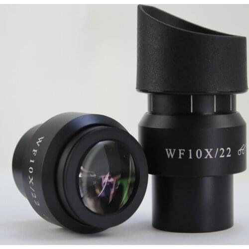 1PCS Stereo Microscope WF10X 22 mm 23mm 24mm Wide Angle Eyepiece Diopter Adjustable with Eyeguards 30mm Diameter