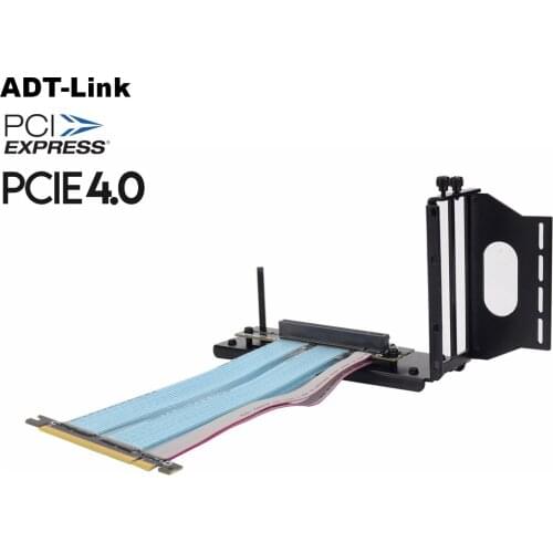 PCIe Riser Cable, 4.0 x16 PCI Express Riser Extender, High Speed 90 Degree GUP Riser Cable for Graphics Card Vertical Mount