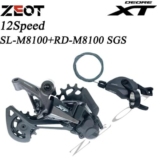 SHIMANO DEORE XT M8100 Groupset Mountain Bike Groupset 1x12-Speed SL + RD M8100 SGS Rear Derailleur M8100 Shifter Lever