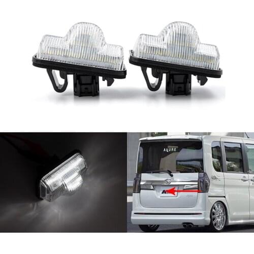Fits For Daihatsu WAKE LA700S LA710S CAST LA250S / LA260S CHIFFON CUSTOM LA600F / LA610F For Toyota Led License Plate Lights