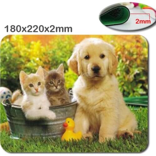 Custom Personalized Computer Decoration dog cute animals Rectangle Mouse Pad Notre Dame Rectangle Non-Slip Mousepad