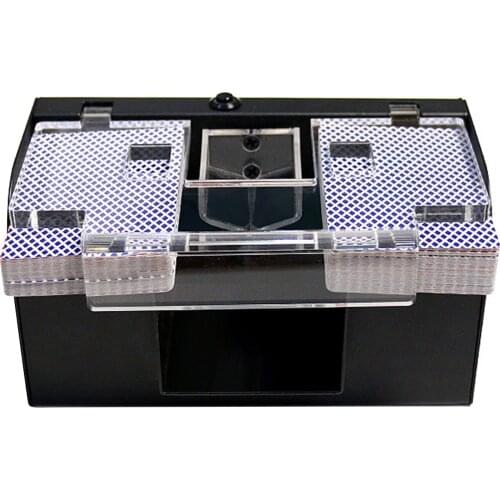 22X13X11cm Professional Card Shuffler 1 - 2 Decks High Speed Automatic Plastic Shuffling Machine Playing