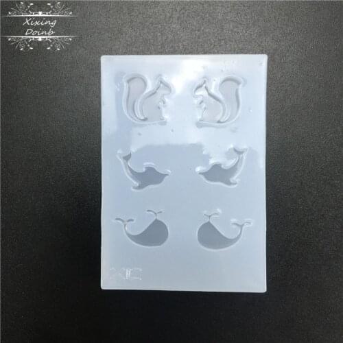 Animal shape silicone mold cake decoration tool burette decorative resin tool manual process making mold