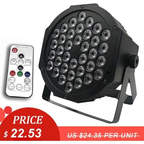 LED Par Lights 36x3W DJ LED RGBW Par Lights RGB Wash Disco Light DMX Controller Effect For Small Paty KTV Stage Lighting