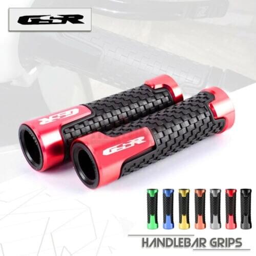 7/8"22mm Motorcycle Accessories Universal CNC Aluminum+Rubber Handle Grips for Suzuki GSR600 GSR750 GSR 400 600 750