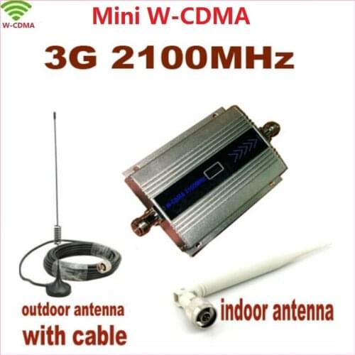 ZQTMAX 3G Mobile Signal Amplifier UMTS Cell Phone Signal Booster WCDMA 3g data Cellular Repeater with 10M Suction cup antenna