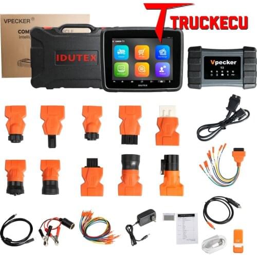 Vpecker XTUNER T2+PAD Heavy duty Truck/Commercial Vehicles diagnostic tool Powerful than Xtuner T1 OBDII Auto Diagnostic Scanner