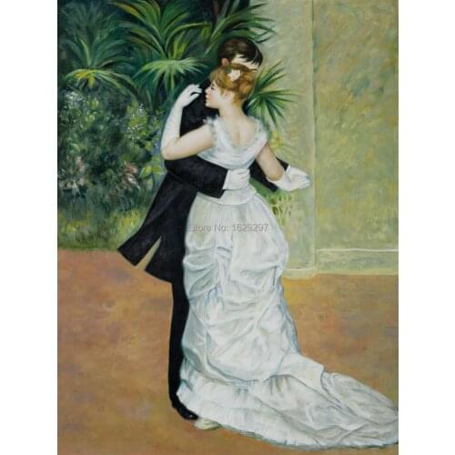 High quality Dance in the City Pierre Auguste Renoir oil painting canvas Hand painted Portrait Art Reproduction