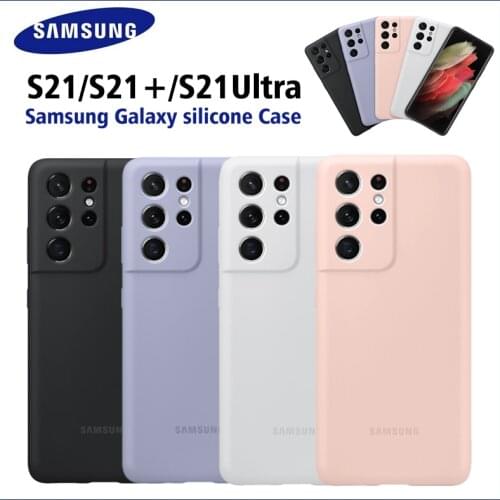 100% Original Samsung Galaxy S21 Ultra Plus Silky Silicone Cover 5G Soft-Touch Back Protective Camera EF-PG991