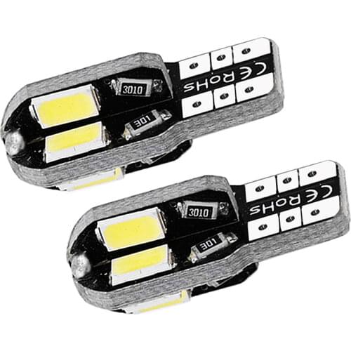 100pcs T10 194 W5W LED Car Styling Auto 8 SMD 5630 LEDs Interior Light Side Light Clearance Lamp DC 12V