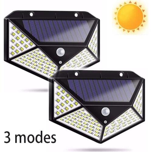 2PCS Solar Sensor Light Garden Wall Light Garden Light Four-sided Luminous Human Body Induction Solar Garden Decorative Lamp