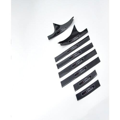 2021 Suitable For Civics Honda 10th Generation Accordion Xrv Crown Road Urv Lingpai Carbon Fiber Threshold Bar Welcome Pedal