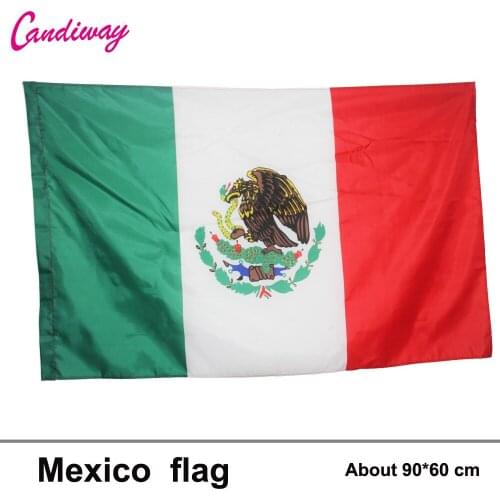 3ft x 2ft Hanging Mexico Flag Polyester standard National Flag Banner Outdoor Indoor Mexico flag 64x96cm