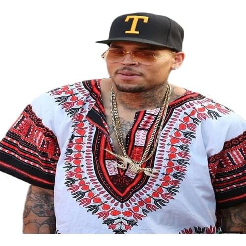 Unisex African Dashiki Men Women Print Shirts Pure Cotton Tops African Bazin Clothes Traditional Costumes New Fashion