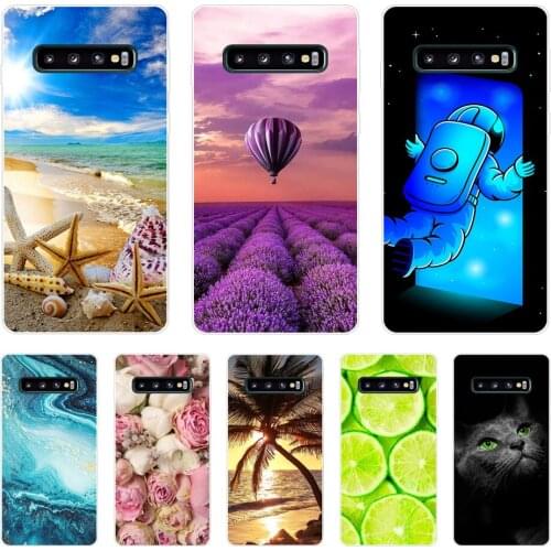 B Printed Case For Samsung Galaxy S10 S10+ TPU Silicon Phone Shell For Samsung S10 Plus S10e Case Back Cover Bumper Fundas Coque