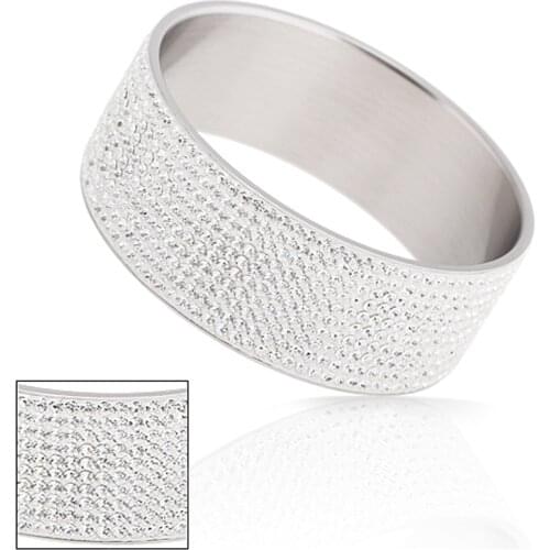 Wholesale Fashion Jewelry Stainless Steel Bracelets Bangles 10 Row Crystal Bracelets Mixed Colors