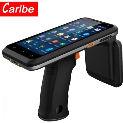 CARIBE PL-55L with GRIP Long Range UHF Reader Industrial PDA Data Collector 1D 2D Scanner with 6000mha Battery