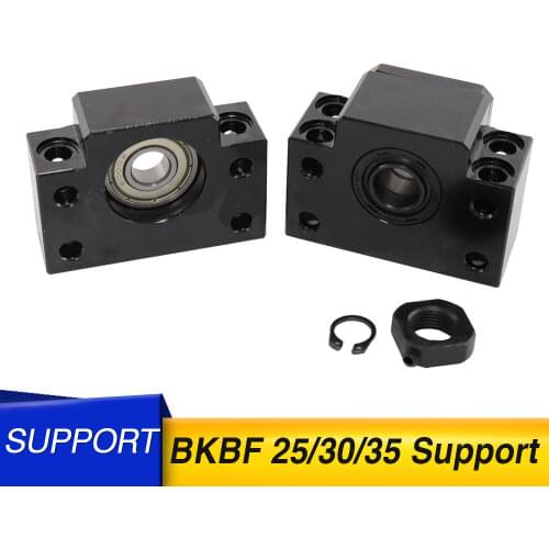 For CNC parts 5SetS BKBF25 BKBF30 BKBF35 and one pc BF25 for SFU1204 SFU1605 SFU2005 Ball Screw End Support