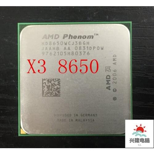 For AMD Phenom X3 8650 x3 8650 2.3GHz Triple Core Processor Socket AM2/AM2+ 940-pin cpu, 95W L3=2M working 100