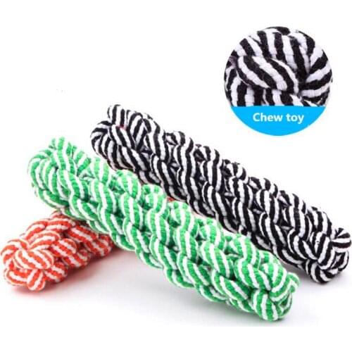 20cm cotton Rope Dog Toys Pet Puppy Chew Braided Tug Toy For Pets Dogs Training Bait Toys for dog chew tooth cleanning supplies
