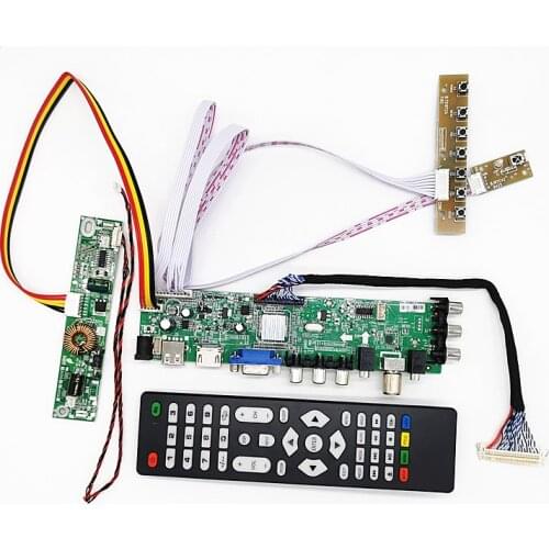 DVB-T2/DVB-T/DVB-C LCD digital TV Driver Controller Board Kit 23.8 inch G238HAN01.2 1920*1080 3663 LCD controller board DIY kit