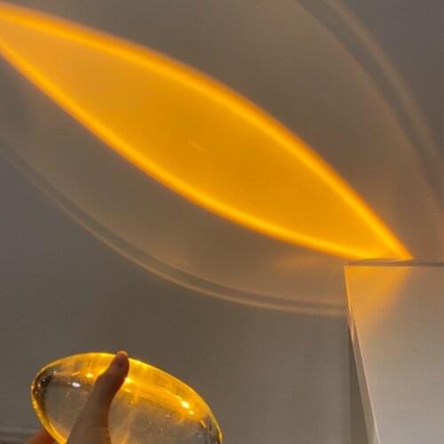 Creative Design Atmosphere Lights for Livingroom Bedroom Art Decor Night Light Crystal Projection Floor Light/Desk Lamp