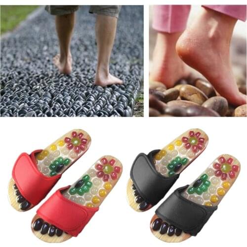 Women Men Massage Slippers Sandal Reflexology Acupuncture Foot Massager Shoes