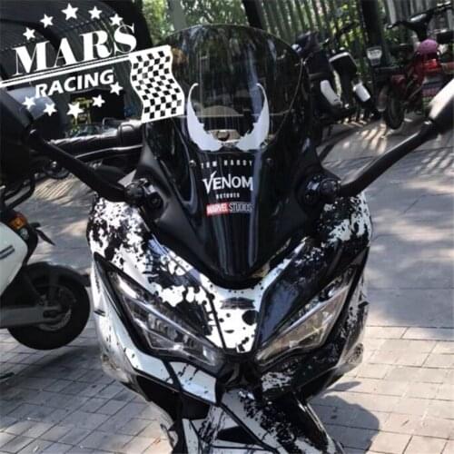 Motorcycle Double Bubble Windshield WindScreen Visor Viser Deflector 18'-19' For Kawasaki NINJA 400 2018-2019 NINJA400 ninja-400