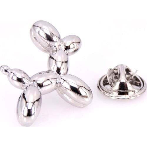 Mens Brooch Scarf Hat Accessories Silver Dog Animal Clip Neckpin Badge Pin Woman Wedding Couple High Quality Jewelry Gifts