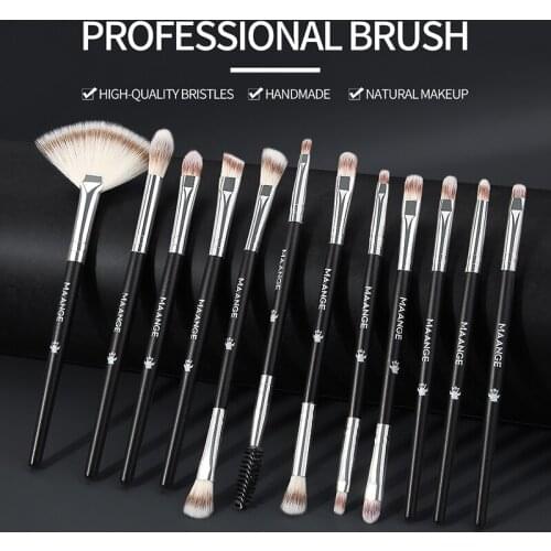 12 Pcs Makeup Brushes Beauty Tools Set Eye Shadow Blending Eyeliner Eyelash Eyebrow Blush Make Up Brush Tools Set