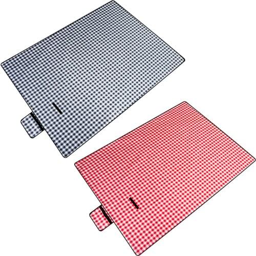 Picnic & Beach Blanket Waterproof Portable Camping Mat With Handle Waterproof Handy Foldable Sleeping Hiking Mats