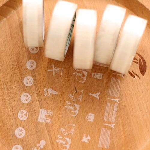 Transparent Lace Tape 10M DIY Planner Masking Tape Decorative Tape Adhesive Tapes Stickers for School Office Stationery Supply