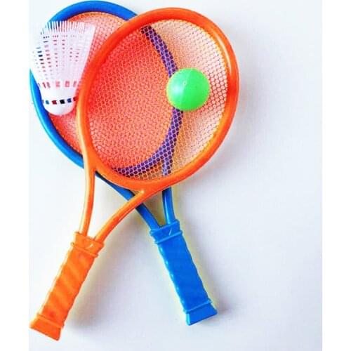 1set Badminton Tennis Rackets Children Kids Outdoor Sports Educational Sports Parent-Child Sports Game Toys Children Racket Suit