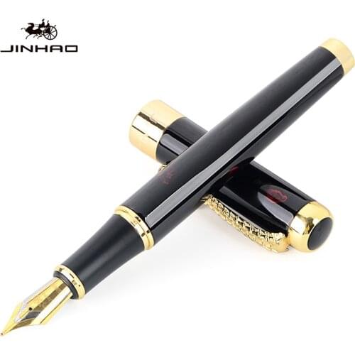 Luxury Eastern Dragon Design Fountain Pen Flower Pattern Jinhao 1200 Brand Business Office Gift Ink Pens School Writing Supplies