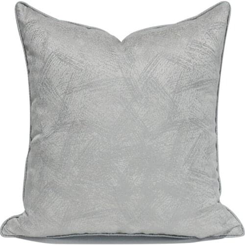 Gray Abstract Striped Jacquard Decorative Pillows Simple Modern Light Luxury Cushion Cover Hotel Model Room Sofa Bed Pillowcase