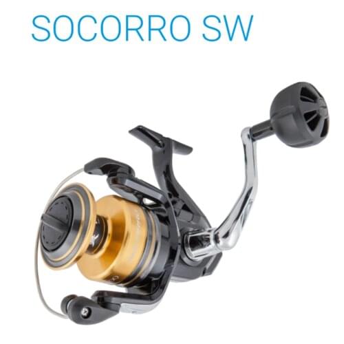 Original Shimano Socorro SW 5000 6000 8000 10000 SW Saltwater Spinning Fishing Reel 4+1BB gear ratio 4.6:1/4.9:1