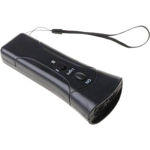 LED Ultrasonic Dog Training Repeller Anti-barking Trumpet Control Stopper Device