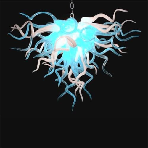Turkish Style Art Decor Blown Glass Chandelier Art Design Frosted Mouth Blown Glass With 110v-240v LED Bulbs