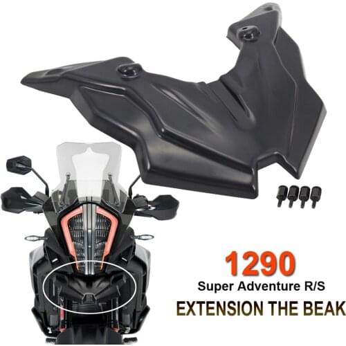 NEW Motorcycle Front Wheel Mudguard Beak Nose Cone Extension Cover Extender Cowl FOR 1290 Super Adventure R/S Adv 2017-2021