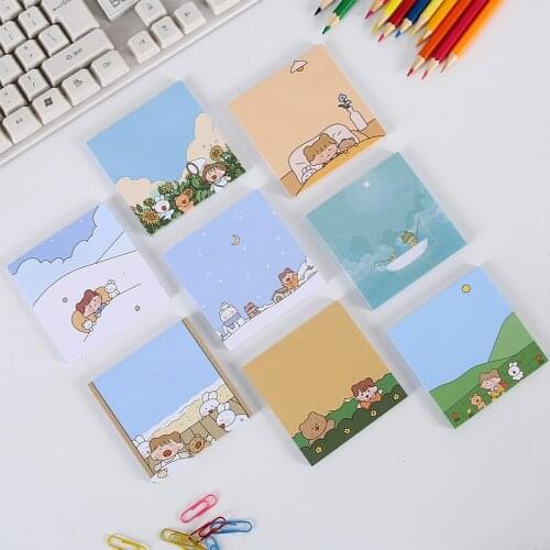 Comfortable life Memo Pad Convenient Decoration School Office Supplies Adhesive Stationary Notepad Planner Sticky Notes 02245